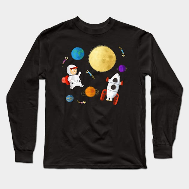 Outta Space Long Sleeve T-Shirt by Mary Mastren